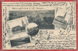 57 - GRUSS Aus SAARALBEN - SARRALBE - Totalansicht - Solway Wercke - Kirchen -Walfahrts Kapelle - Sarralbe