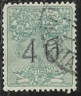 ITALY KINGDOM ITALIA REGNO 1924 SEGNATASSE TAXES TASSE POSTAGE DUE PER VAGLIA CENT. 40 USATO USED OBLITERE´ - Tax On Money Orders