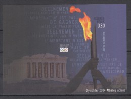 België, BL114 **, Ongetand, Non-dentelee, Cote = 50 € (X10161) - Summer 2004: Athens