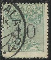 ITALY KINGDOM ITALIA REGNO 1924 SEGNATASSE TAXES TASSE POSTAGE DUE PER VAGLIA CENT. 40 USATO USED OBLITERE´ - Mandatsgebühr