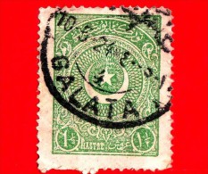 TURCHIA - Usato - 1923 - Stella E Mezzaluna - Crescent And Star - 1 ½ - Used Stamps