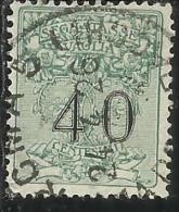 ITALY KINGDOM ITALIA REGNO 1924 SEGNATASSE TAXES TASSE POSTAGE DUE PER VAGLIA CENT. 40 USATO USED OBLITERE´ - Taxe Pour Mandats