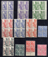 Bloc De 4 N°175-281-285-287-287A-288-290-290A-292-296-313 **quelques Adhérences Voir Scan - Unused Stamps