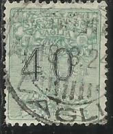 ITALY KINGDOM ITALIA REGNO 1924 SEGNATASSE TAXES TASSE POSTAGE DUE PER VAGLIA CENT. 40 USATO USED OBLITERE´ - Vaglia Postale