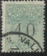 ITALY KINGDOM ITALIA REGNO 1924 SEGNATASSE TAXES TASSE POSTAGE DUE PER VAGLIA CENT. 40 USATO USED OBLITERE´ - Vaglia Postale