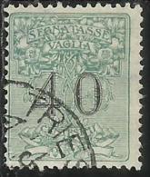 ITALY KINGDOM ITALIA REGNO 1924 SEGNATASSE TAXES TASSE POSTAGE DUE PER VAGLIA CENT. 40 USATO USED OBLITERE´ - Taxe Pour Mandats