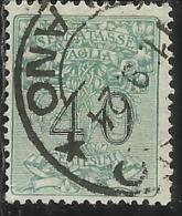 ITALY KINGDOM ITALIA REGNO 1924 SEGNATASSE TAXES TASSE POSTAGE DUE PER VAGLIA CENT. 40 USATO USED OBLITERE´ - Tax On Money Orders