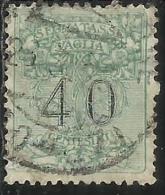 ITALY KINGDOM ITALIA REGNO 1924 SEGNATASSE TAXES TASSE POSTAGE DUE PER VAGLIA CENT. 40 USATO USED OBLITERE´ - Mandatsgebühr