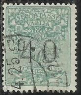 ITALY KINGDOM ITALIA REGNO 1924 SEGNATASSE TAXES TASSE POSTAGE DUE PER VAGLIA CENT. 40 USATO USED OBLITERE´ - Vaglia Postale