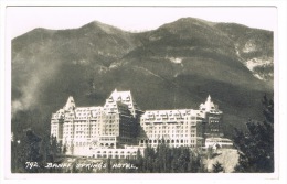 RB 1057 - 1949 Real Photo Postcard - Banff Springs Hotel - Banff Canada - Hotel Postmark - Banff