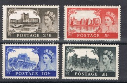 RB 1057 - GB 1955 Waterlow Castles Definitives SG 536 - 539 - MNH Set Of 4 Stamps - Retail £140 - Unused Stamps