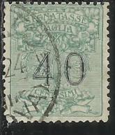 ITALY KINGDOM ITALIA REGNO 1924 SEGNATASSE TAXES TASSE POSTAGE DUE PER VAGLIA CENT. 40 USATO USED OBLITERE´ - Mandatsgebühr