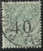 ITALY KINGDOM ITALIA REGNO 1924 SEGNATASSE TAXES TASSE POSTAGE DUE PER VAGLIA CENT. 40 USATO USED OBLITERE´ - Taxe Pour Mandats