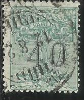 ITALY KINGDOM ITALIA REGNO 1924 SEGNATASSE TAXES TASSE POSTAGE DUE PER VAGLIA CENT. 40 USATO USED OBLITERE´ - Vaglia Postale