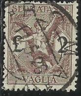 ITALY KINGDOM ITALIA REGNO 1924 SEGNATASSE TAXES TASSE POSTAGE DUE PER VAGLIA LIRE 2 USATO USED OBLITERE´ - Taxe Pour Mandats