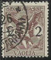 ITALY KINGDOM ITALIA REGNO 1924 SEGNATASSE TAXES TASSE POSTAGE DUE PER VAGLIA LIRE 2 USATO USED OBLITERE´ - Vaglia Postale