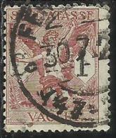 ITALY KINGDOM ITALIA REGNO 1924 SEGNATASSE TAXES TASSE POSTAGE DUE PER VAGLIA LIRE 1 USATO USED OBLITERE´ - Mandatsgebühr