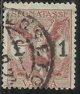 ITALY KINGDOM ITALIA REGNO 1924 SEGNATASSE TAXES TASSE POSTAGE DUE PER VAGLIA LIRE 1 USATO USED OBLITERE´ - Vaglia Postale