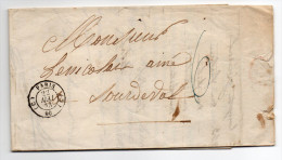 1843--Lettre De PARIS Pour SOURDEVAL LA BARRE--50-Lenicolais--Papier En-tête-MELLIN Fabricant Ferblantier-PARIS - 1801-1848: Precursori XIX