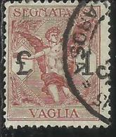 ITALY KINGDOM ITALIA REGNO 1924 SEGNATASSE TAXES TASSE POSTAGE DUE PER VAGLIA LIRE 1 USATO USED OBLITERE´ - Tax On Money Orders