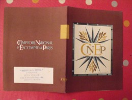 Protège-cahier Ou Livre : CNEP Comptoir National D'escompte De Paris. Vers 1950. - Coberturas De Libros