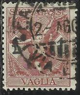 ITALY KINGDOM ITALIA REGNO 1924 SEGNATASSE TAXES TASSE POSTAGE DUE PER VAGLIA LIRE 1 USATO USED OBLITERE´ - Vaglia Postale