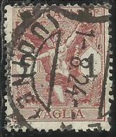 ITALY KINGDOM ITALIA REGNO 1924 SEGNATASSE TAXES TASSE POSTAGE DUE PER VAGLIA LIRE 1 USATO USED OBLITERE´ - Vaglia Postale