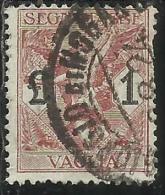 ITALY KINGDOM ITALIA REGNO 1924 SEGNATASSE TAXES TASSE POSTAGE DUE PER VAGLIA LIRE 1 USATO USED OBLITERE´ - Tax On Money Orders