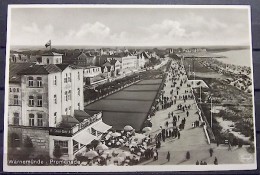 Alte Karte "Ostseebad Warnemünde - Promenade"  1942 - Rostock