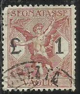 ITALY KINGDOM ITALIA REGNO 1924 SEGNATASSE TAXES TASSE POSTAGE DUE PER VAGLIA LIRE 1 USATO USED OBLITERE´ - Vaglia Postale