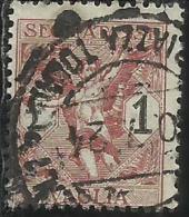 ITALY KINGDOM ITALIA REGNO 1924 SEGNATASSE TAXES TASSE POSTAGE DUE PER VAGLIA LIRE 1 USATO USED OBLITERE´ - Vaglia Postale