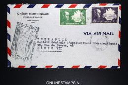 Martinique 1er Liaison Aerienne Directe Martinique France 1947 - Storia Postale