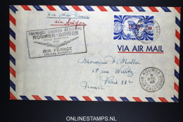 Nouvelle Caledonie 1er Vol NOUMEA SAIGON Via SYDNEY Par AIR FRANCE 8 Dec 1948 - Covers & Documents