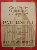 Buvard Assurances Paternelle. Grand Buvard 21x27 Plié. Vers 1950. - Banque & Assurance