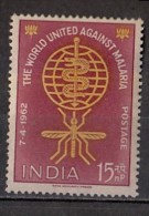INDIA, 1962,   Malaria Eradication, Health, Disease Eradication,  MNH, (**) - Ongebruikt