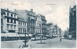 ROSTOCK Hopfenmarkt Geschäfte Urban Otto Döppe Robert Fricke Strassenbahn Tram - Rostock