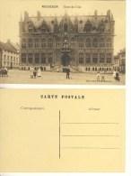 AK Mouscron Hotel De Ville Nicht Gel. Ca. 1910er S/w (324-AK114) - Other & Unclassified