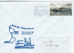 11546  RHM MALABAR à St PIERRE Et MIQUELON En 2007 - Cartas & Documentos