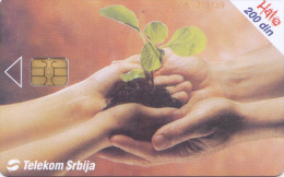 SERBIA  Phonecard With Chip - World Day For Environmental Protection - Hands - Other - Europe