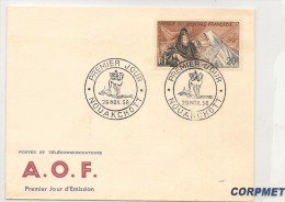 FRANCE - A.O.F. - 1958 Aérien Yv. # 28 FDC - Topical Music - Brieven En Documenten