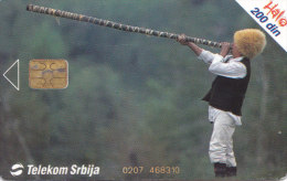 SERBIA  Phonecard With Chip / Traditions / Shepherd With Horn / Instrument Music - Other - Europe