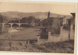 Cpa 81 Tarn   Labruguiere Pont Sur Le Thore Clocher Et Montagne Noire - Labruguière