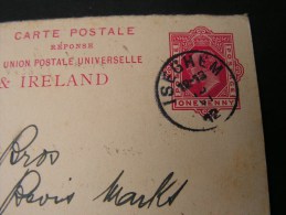 ==  GB Replay Card Used From Holland , Iseghem  1912 To London - Lettres & Documents