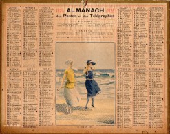 CALENDRIER ALMANACH Des POSTES 1924- Le Long Du Flot  - Dep 87 - Grossformat : 1921-40