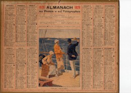 CALENDRIER ALMANACH Des POSTES 1926- YACHTING - Iles De Bréhat  - Dep 87 - Tamaño Grande : 1921-40