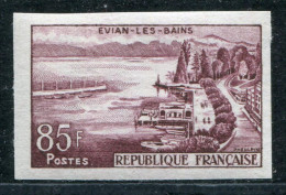 FRANCE -  N° 1193 , EVIAN , ESSAI DE COULEUR LIE DE VIN , GOMMÉ & NON DENTELÉ - LUXE - Unused Stamps