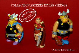 Collection Astérix Et Les Vikings (lot De 3 Figurines - Sonaf, La Fiancée De Goudurix Et Grossebaf) * - Other & Unclassified