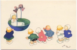 Faire-Parts Baptême & Naissance. Illustrateur Josette Boland. Enfants. Bruxelles 1944. - Birth & Baptism