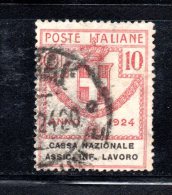 Y279 - REGNO , Parastatali 10 Cent N. 18 Usato Cassa Nazionale Assic,inf.lavoro - Franchigia