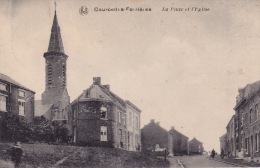 COURCELLES / FORRIERES : La Place Et L'église - Courcelles